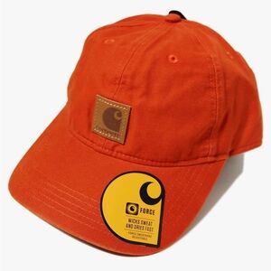 Carhartt Men’s Cotton Canvas Baseball Cap Force Sweatband Adjustable NWT Orange